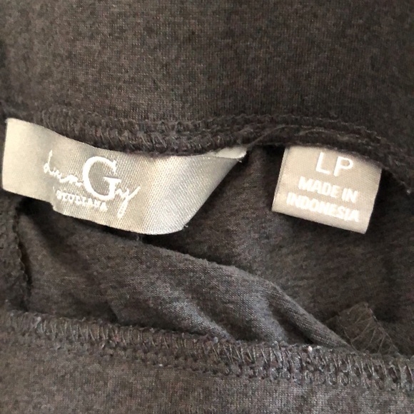 G by Giuliana G Knit 2 Piece Heather Charcoal Jogger and Top Set Size LP - Picture 11 of 16